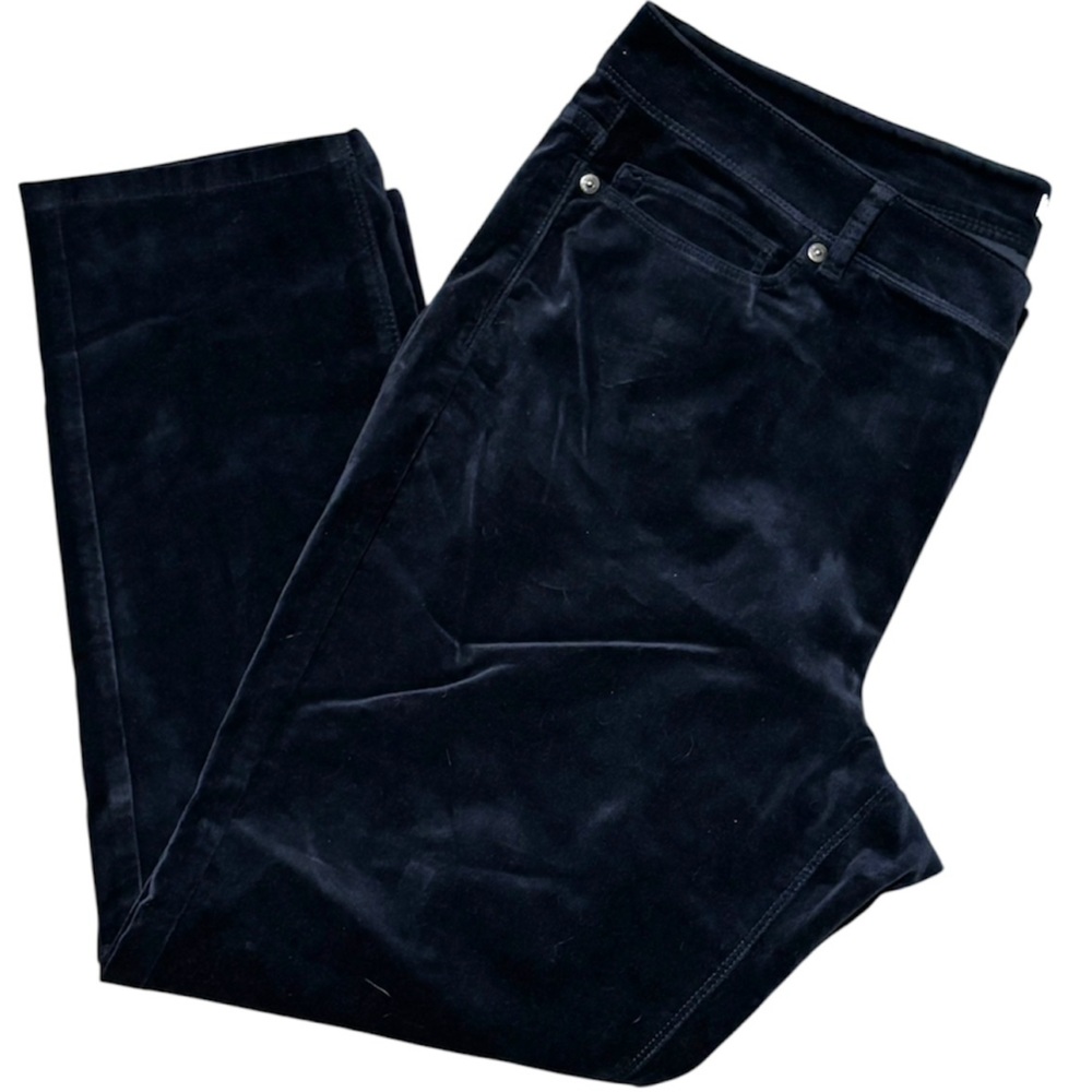 J. Jill Jeans Authentic‎ Fit Velveteen Navy Size 16P
